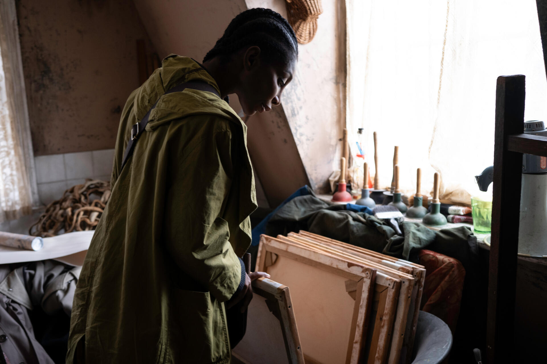 Michaela Coel in director Steven Soderbergh's "The Christophers." (Courtesy Claudette Barius/NEON)