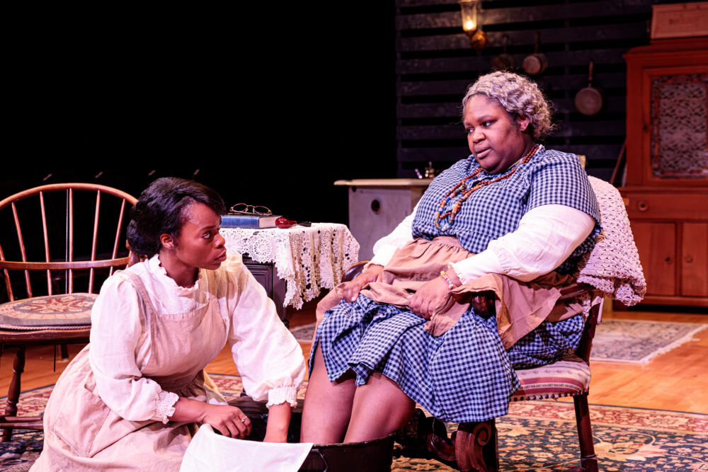 MarHadoo Effeh and Regine Vital in Actors’ Shakespeare Project’s production of August Wilson’s "Gem of the Ocean." (Courtesy Benjamin Rose Photography)