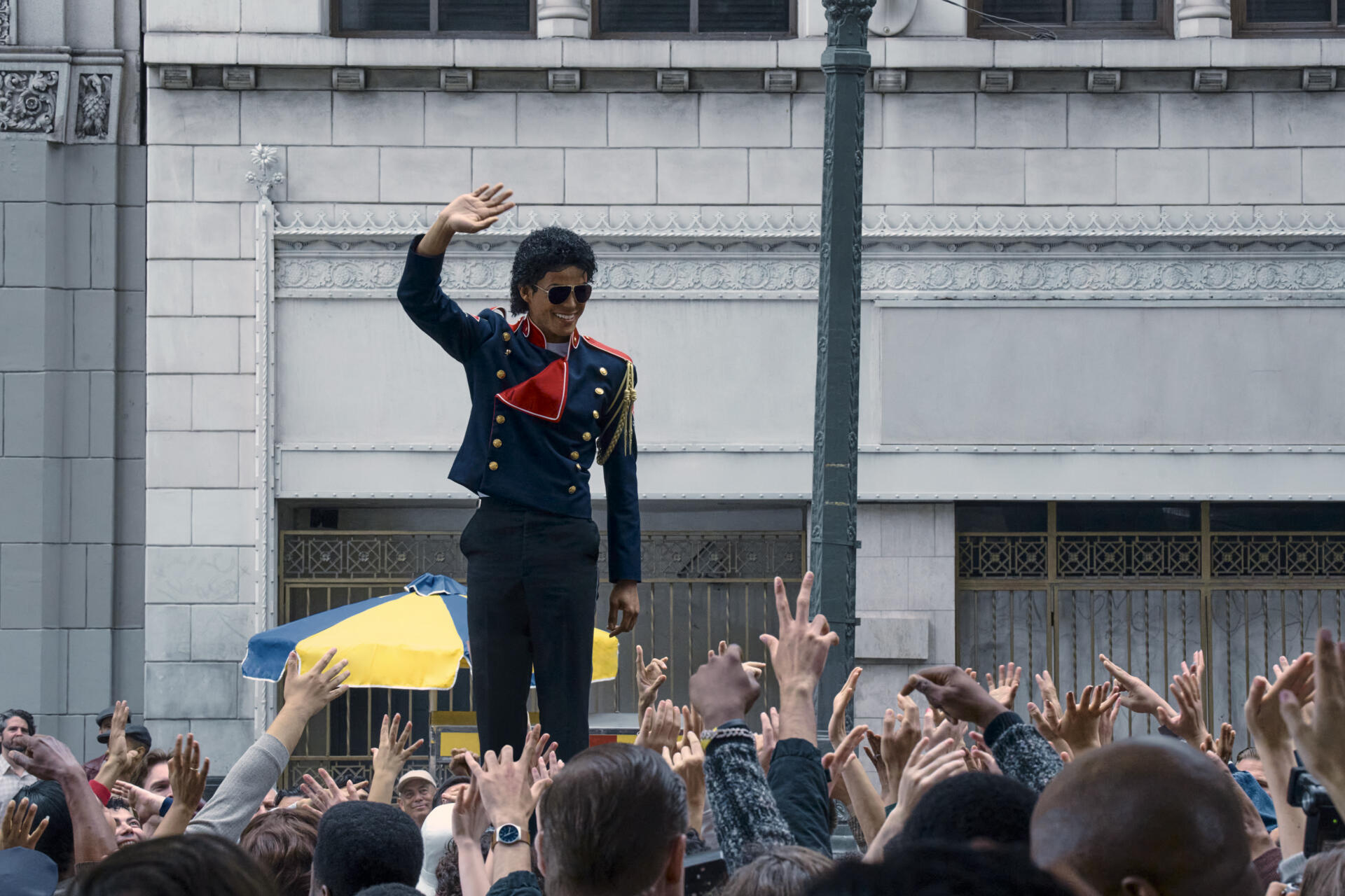 Jaafar Jackson as Michael Jackson in "Michael." (Courtesy Glen Wilson/Lionsgate)