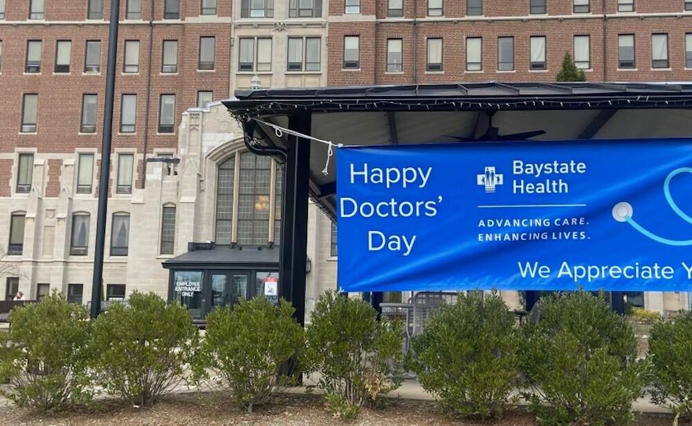 Baystate Health, the largest hospital system in western Massachusetts, stopped providing gender-affirming care to minors in February 2026. It cited financial threats by the Trump administration. (Karen Brown/NEPM)