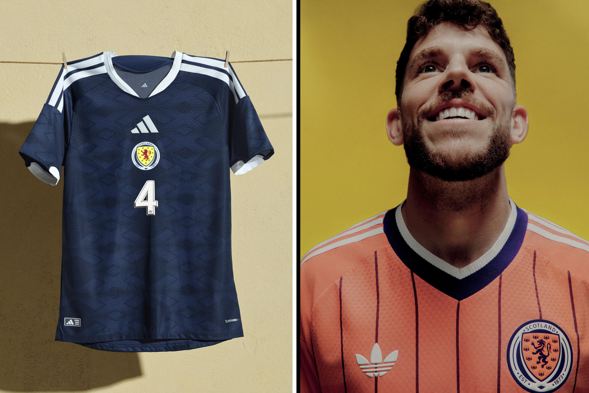 The Scotland men's 2026 World Cup kits. (Photos courtesy Adidas)