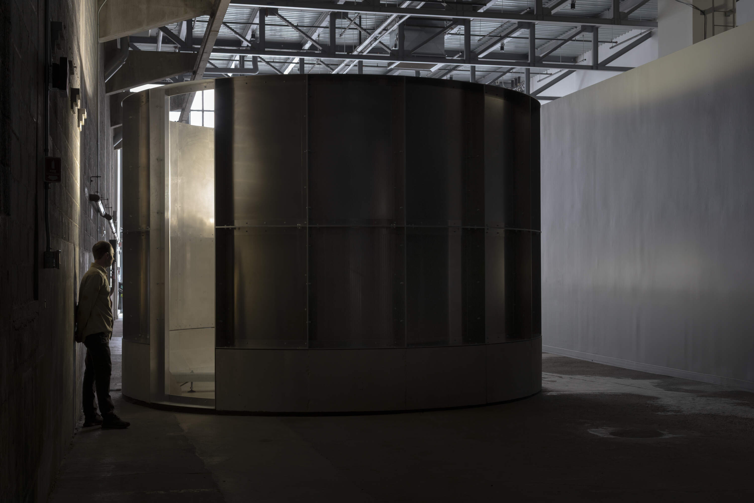 An installation view of Lucy Raven's "Hardpan" (2025) at the Institute of Contemporary Art/Boston. (Courtesy the artist and Lisson Gallery; photo by Mel Taing)