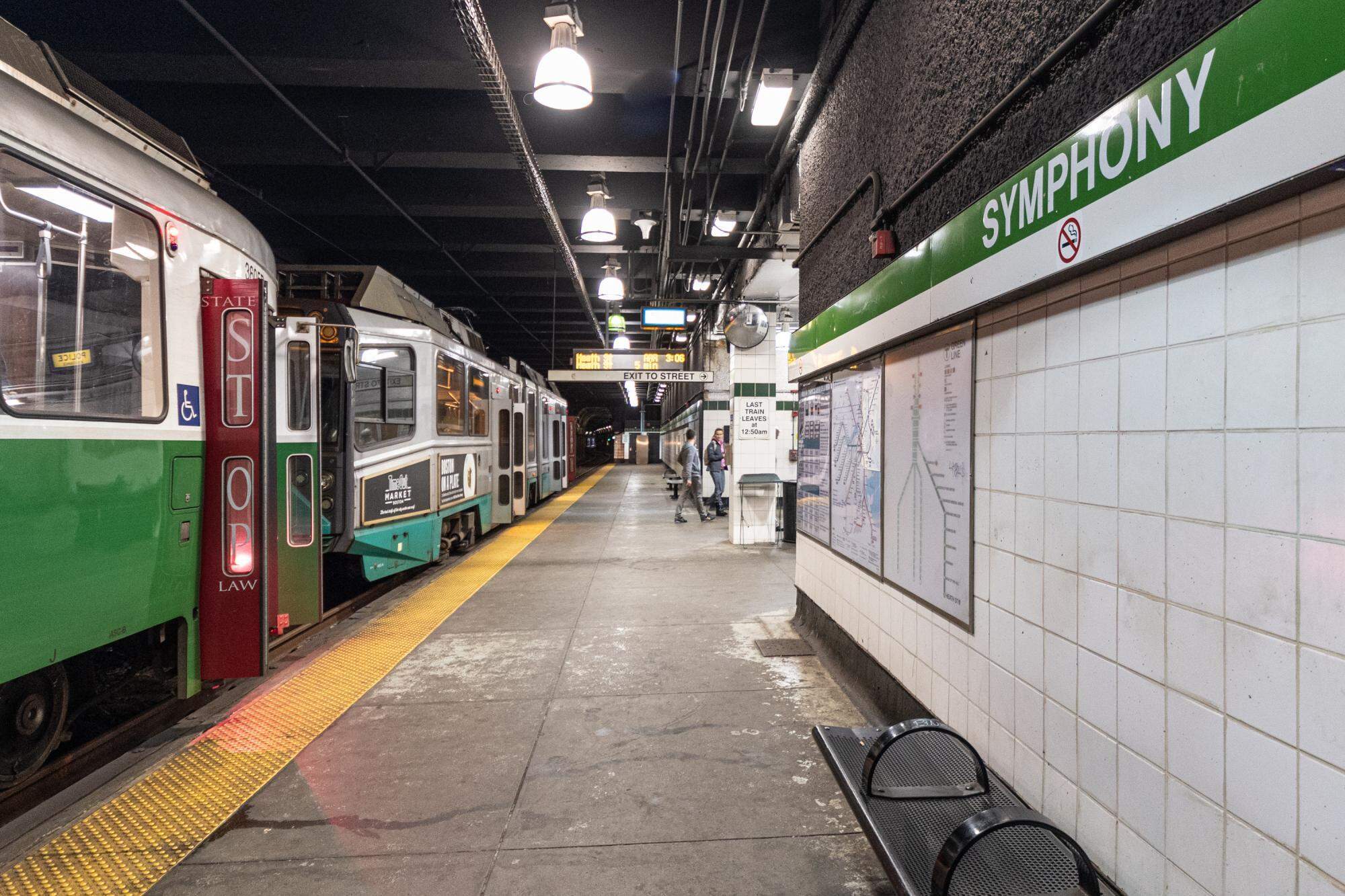 A photo inside the current Symphony station.