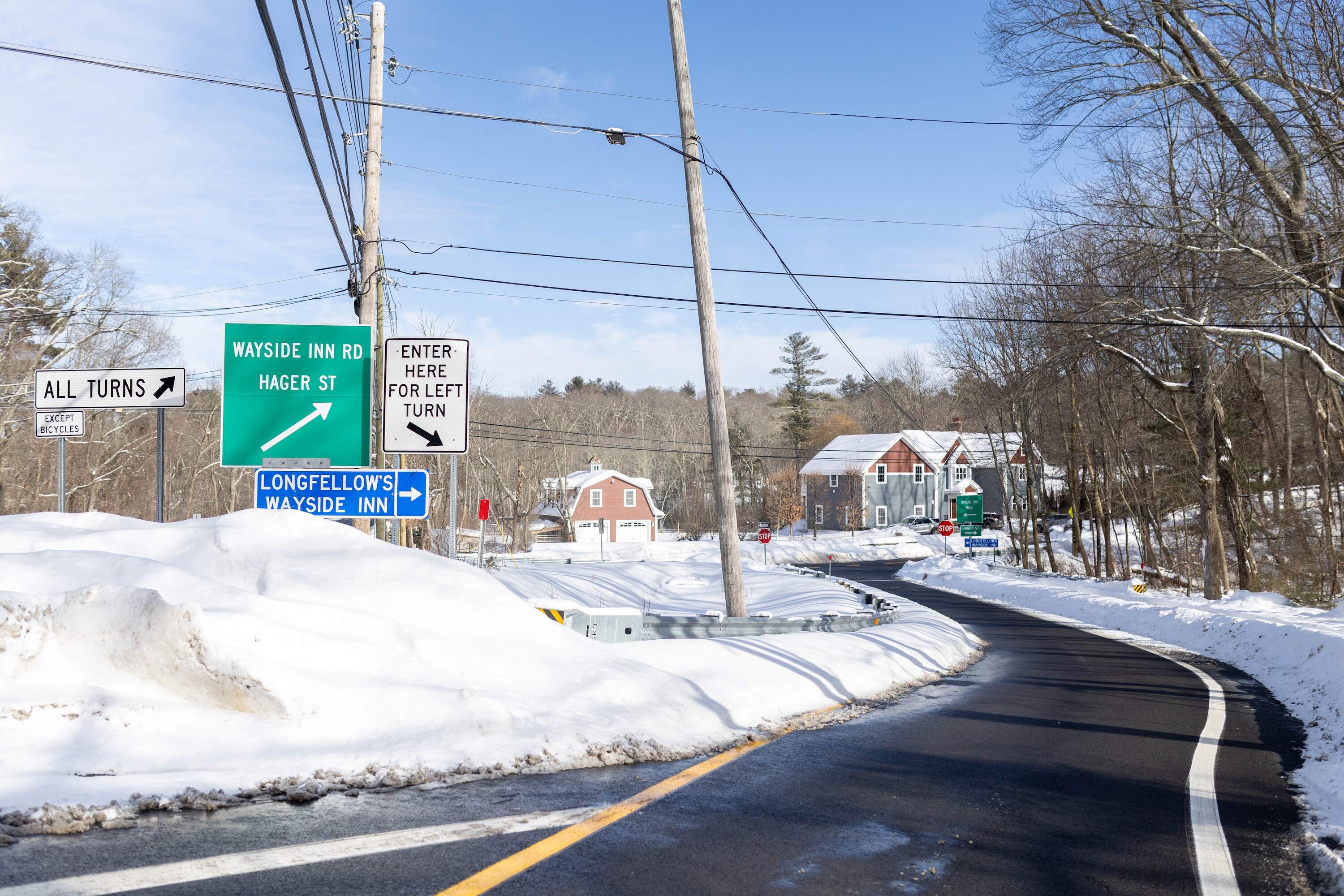 Hager Pond Dam street intersection -- caption: The Hager Pond Dam sits at the intersection Hager Street and Route 20, February 8, 2026. (Courtesy Emily Glick)