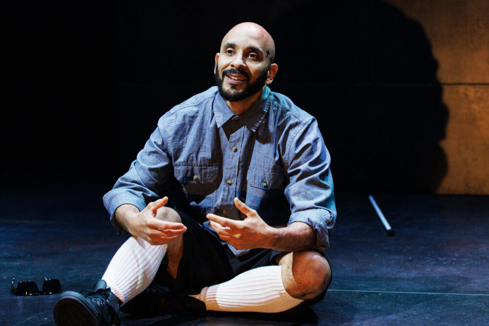Victor Almanzar in The Huntington's production of "Oedipus El Rey." (Courtesy Marc J. Franklin)