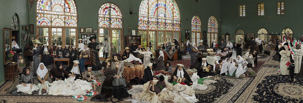 Azadeh Akhlaghi's "The First Iranian Women’s Movement," Dr. Kahhal’s Office, Tehran | December 1, 1911. (Courtesy Azadeh Akhlaghi)