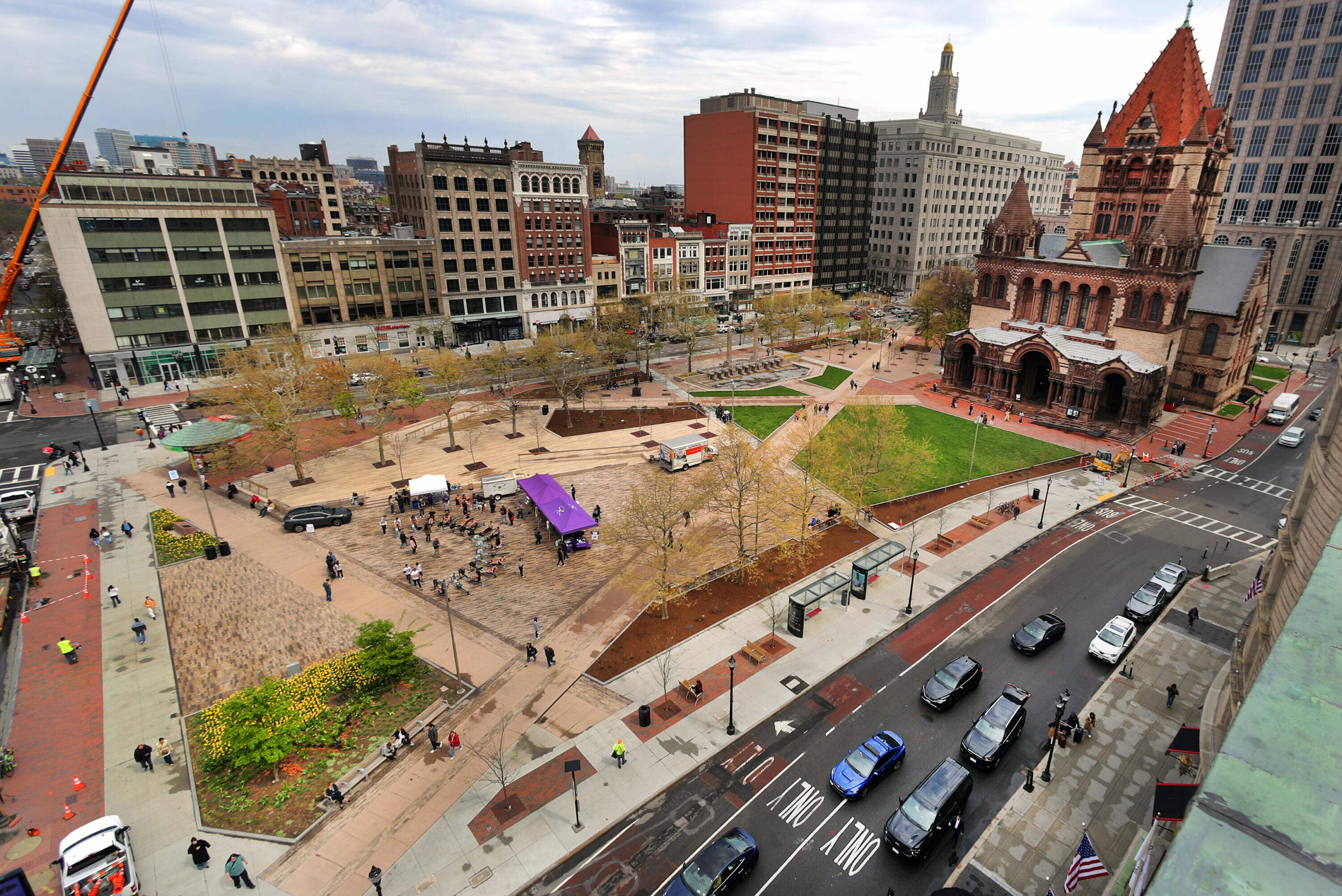 The revamped Copley Square Park, photographed on May 2.