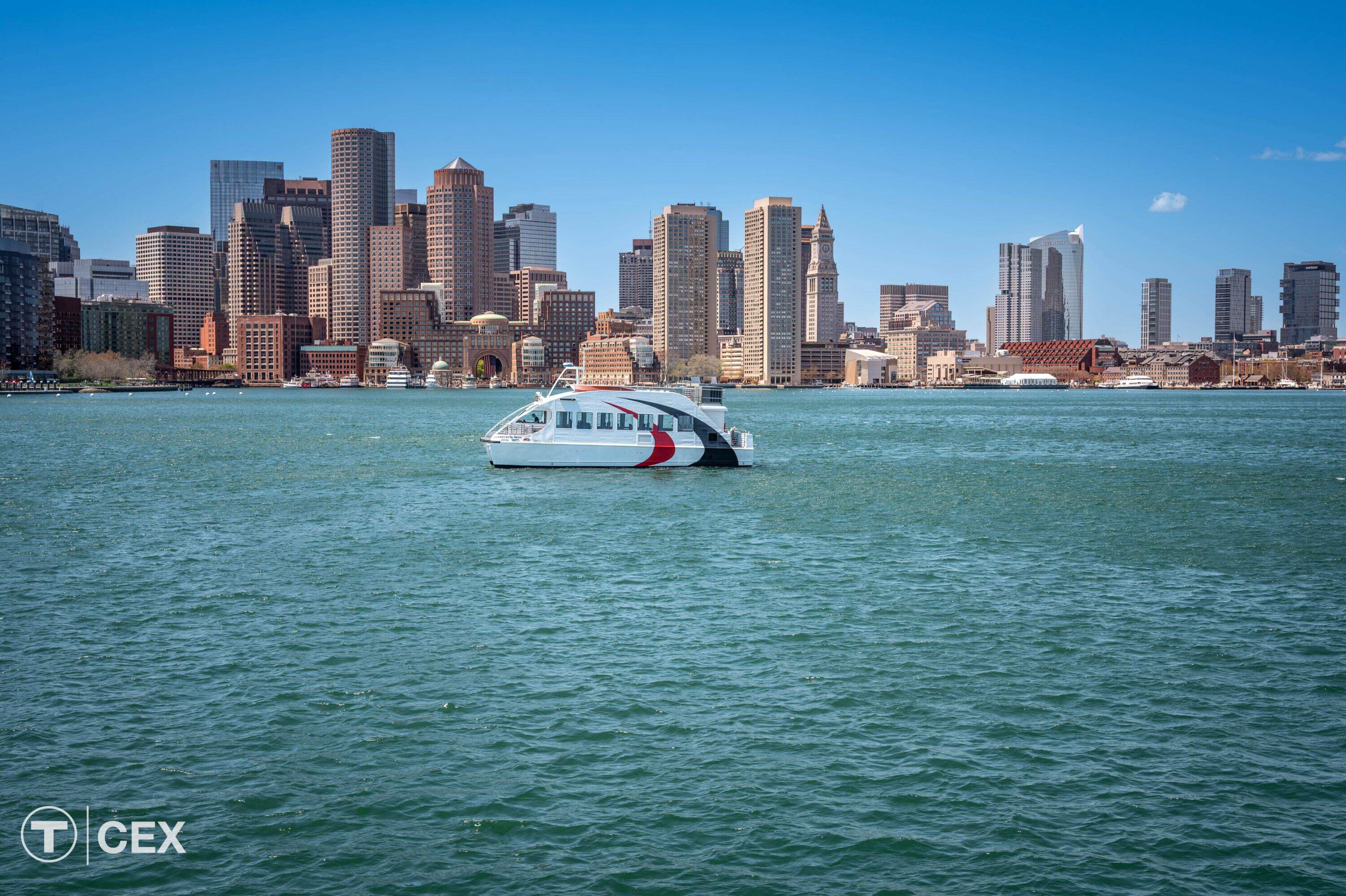 The MBTA is launching a new "Harbor Loop" ferry that circles between four stops and switches direction between the morning and afternoon. (MBTA)