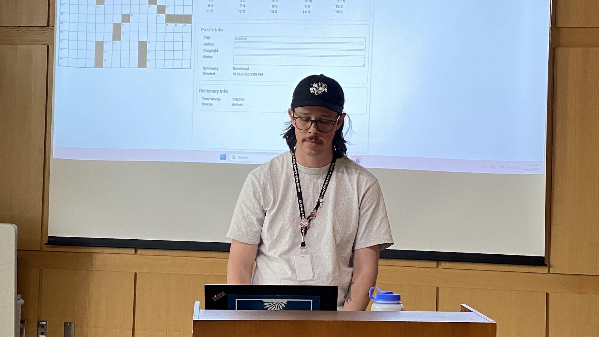 Matt Sweeney, a librarian at the Brighton branch of the Boston Public Library, started a crossword club. (Courtesy Matt Sweeney)