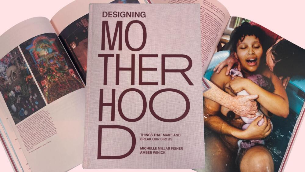 Images of "Designing Motherhood" by Michelle Millar Fisher and Amber Winick. (Arielle Gray/WBUR)