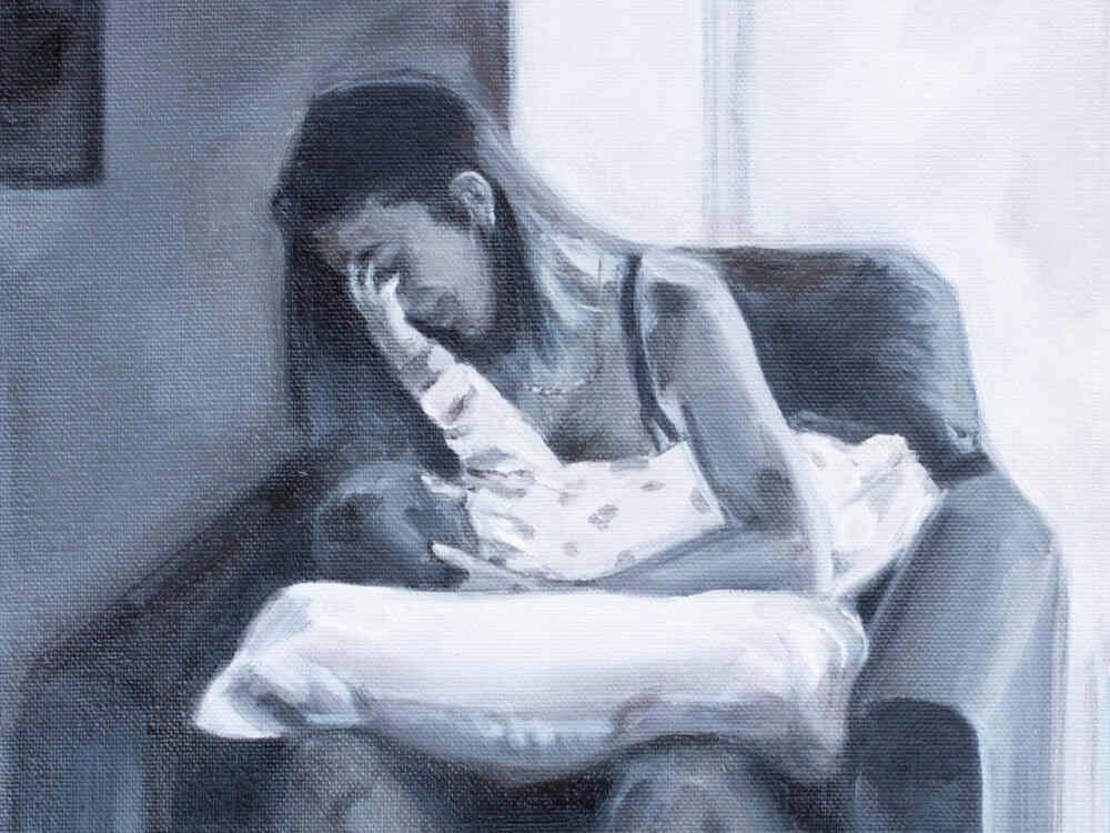 'Nursing River,' a painting by Madeleine Ignon. (Courtesy of Madeleine Ignon)