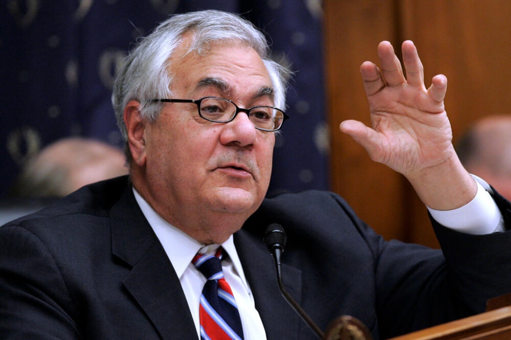 Then-Rep. Barney Frank speaks during a markup of legislation on Capitol Hill in Washington, Oct. 20, 2009. (Susan Walsh/AP, File)