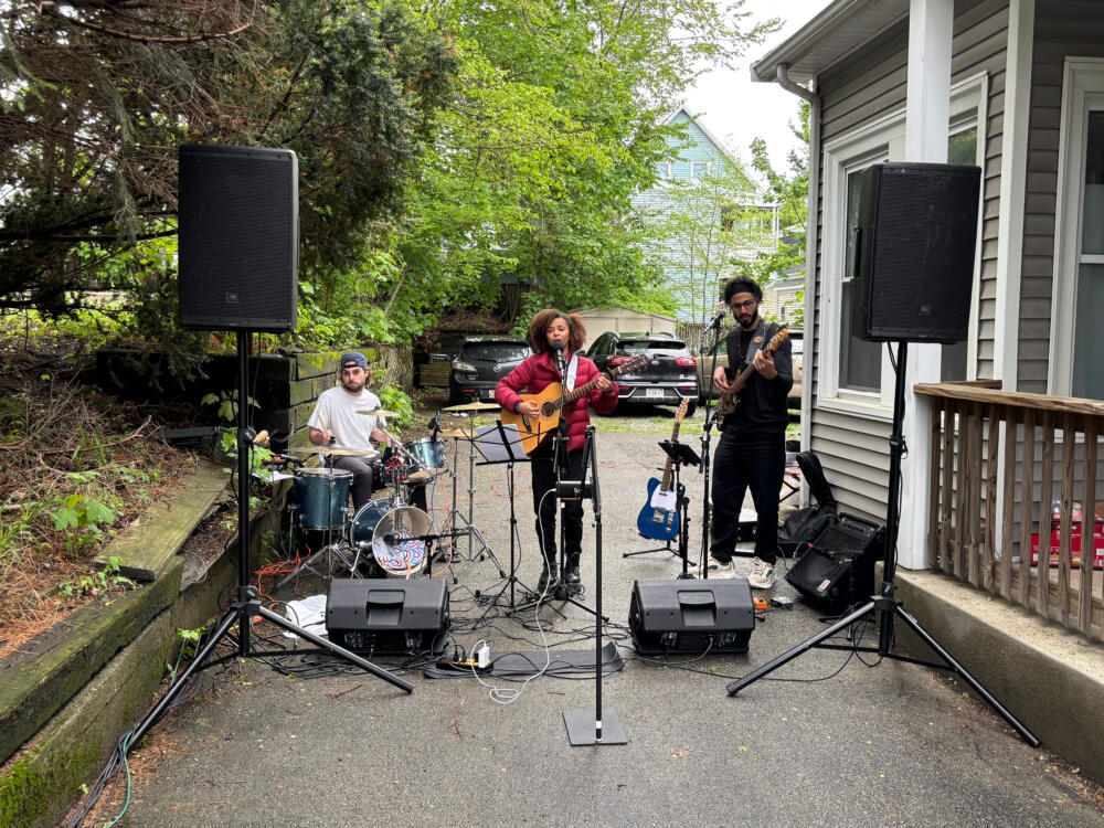 Mada Silva performing at a previous Somerville PorchFest. (Courtesy Stephond Goler)