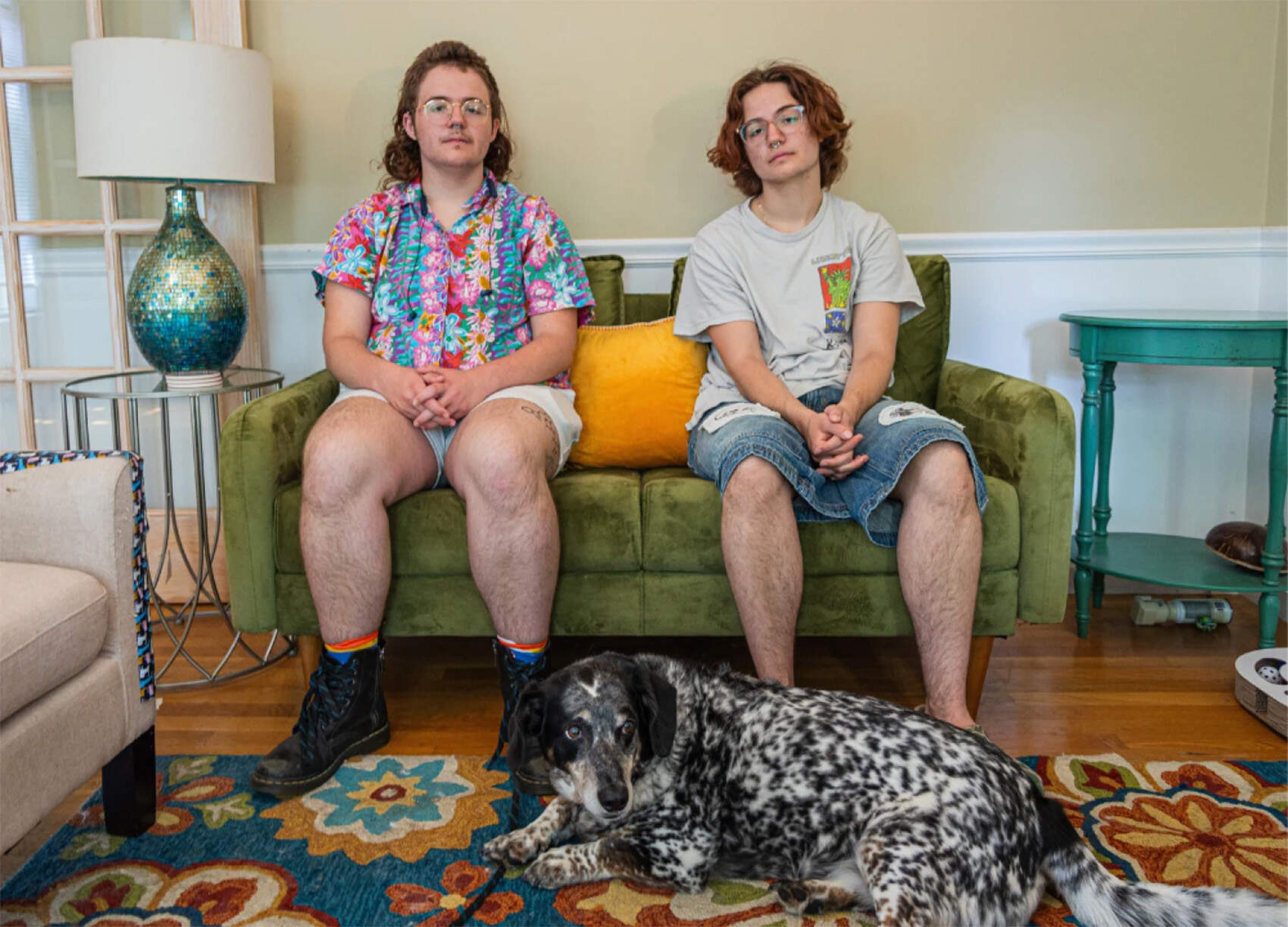 Twins Ace and Pluto Mosier said the legal battles over transgender health care have increased their urgency to apply for Canadian citizenship. (Joshua Wheeler/Ocean State Media)