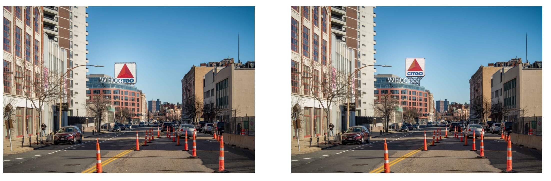 A rendering displaying the Citgo sign's planned relocation. (Courtesy of Citgo)