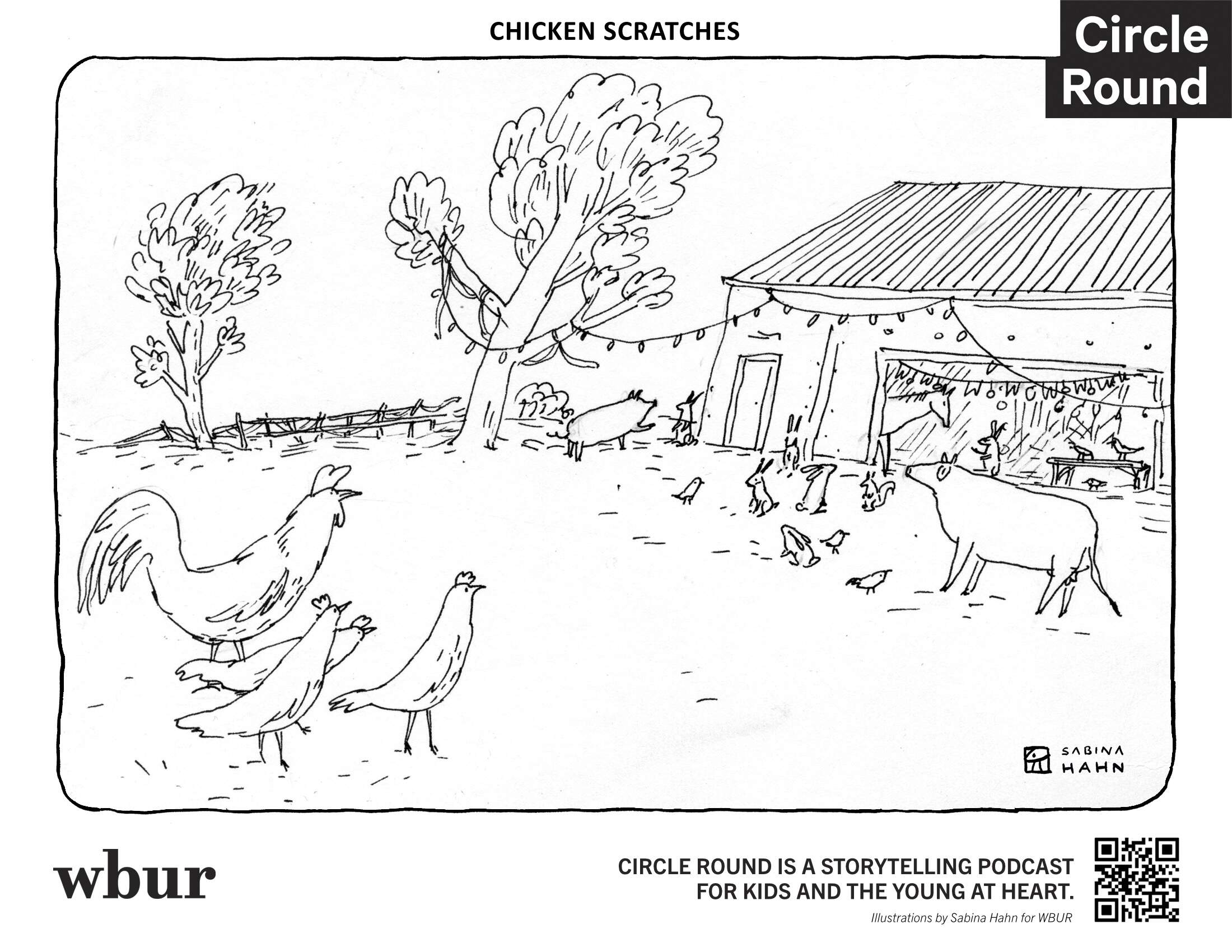 Farm animals. (Sabina Hahn for WBUR)