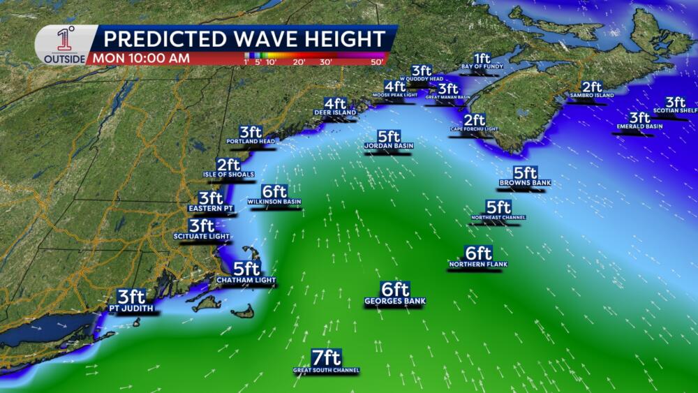 The seas are expected to be much higher by Monday morning. (Danielle Noyes/1DegreeOutside)