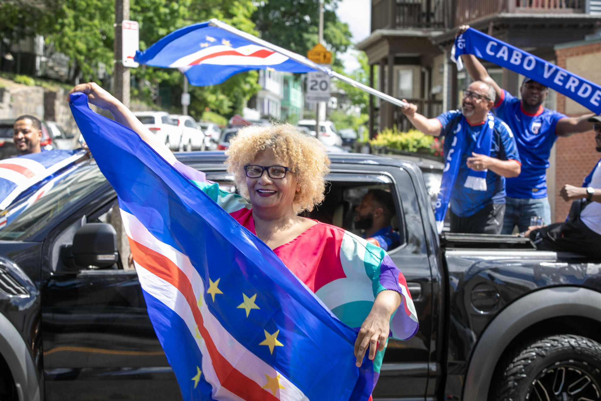 Cape Verdeans in Boston celebrate the country's first ever World Cup