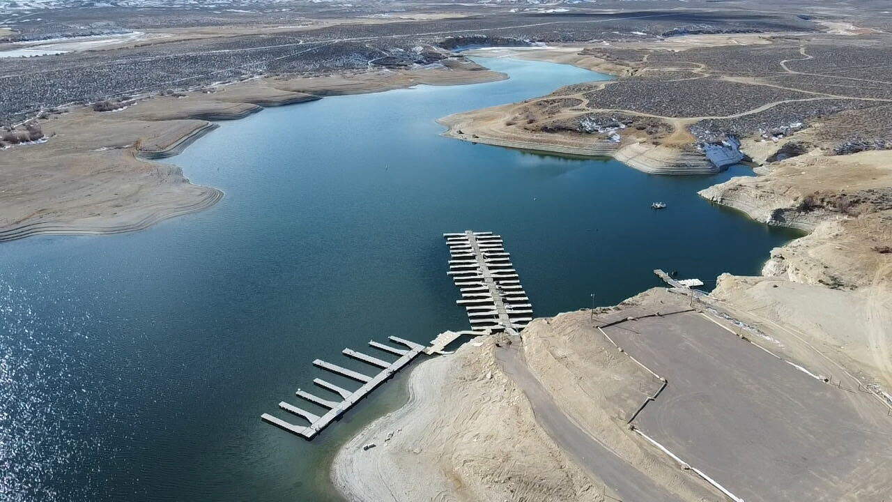 An aerial view of the marina. (Courtesy of Tony Valdez)