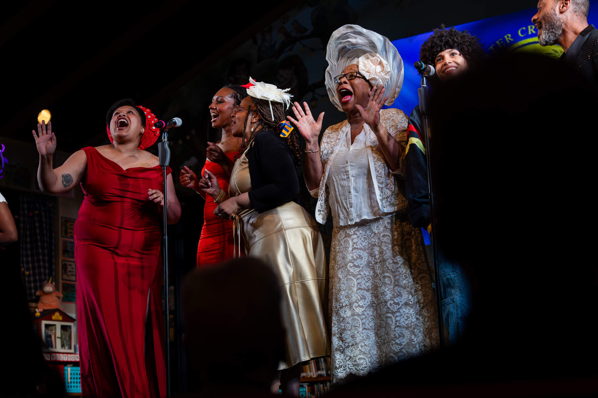 The cast of Moonbox Productions performed a song from “Crowns.” (Courtesy Nile Hawver/Nile Scott Studios)