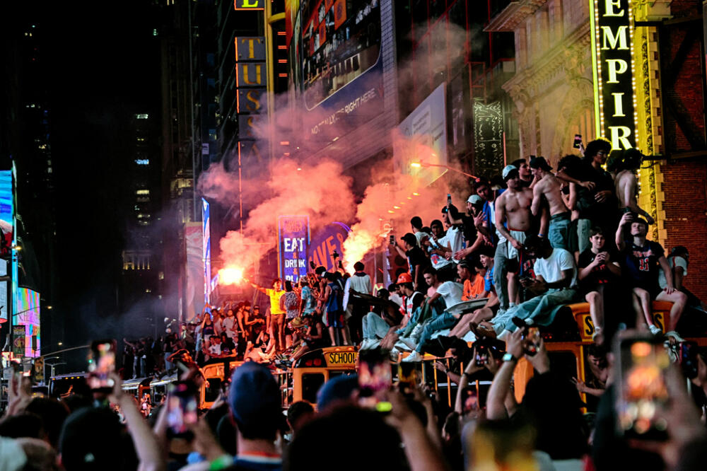 Mayhem mars euphoria as New York City celebrates the Knicks' first championship in 53 years