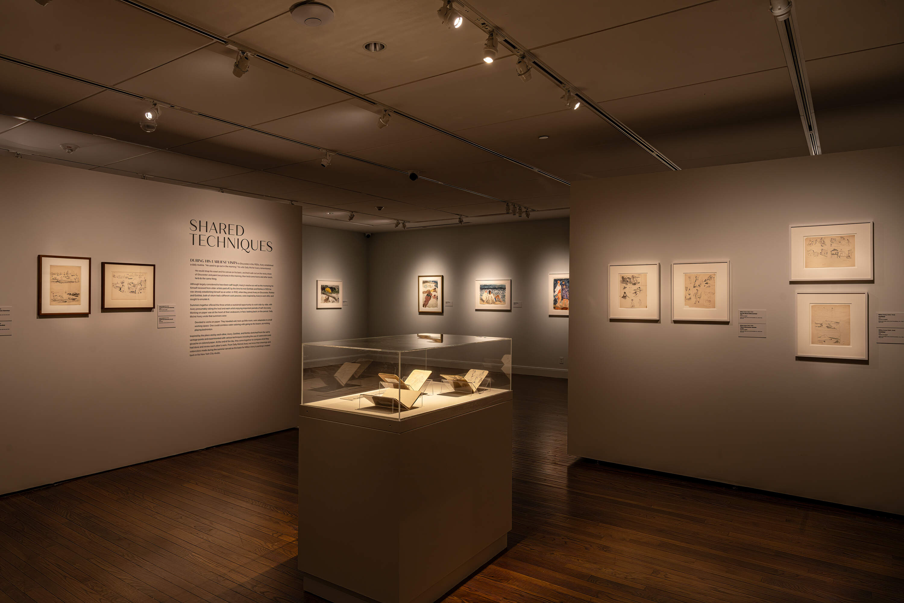 Works on paper in the exhibition. (Courtesy Cape Ann Museum/©Steve Rosenthal)