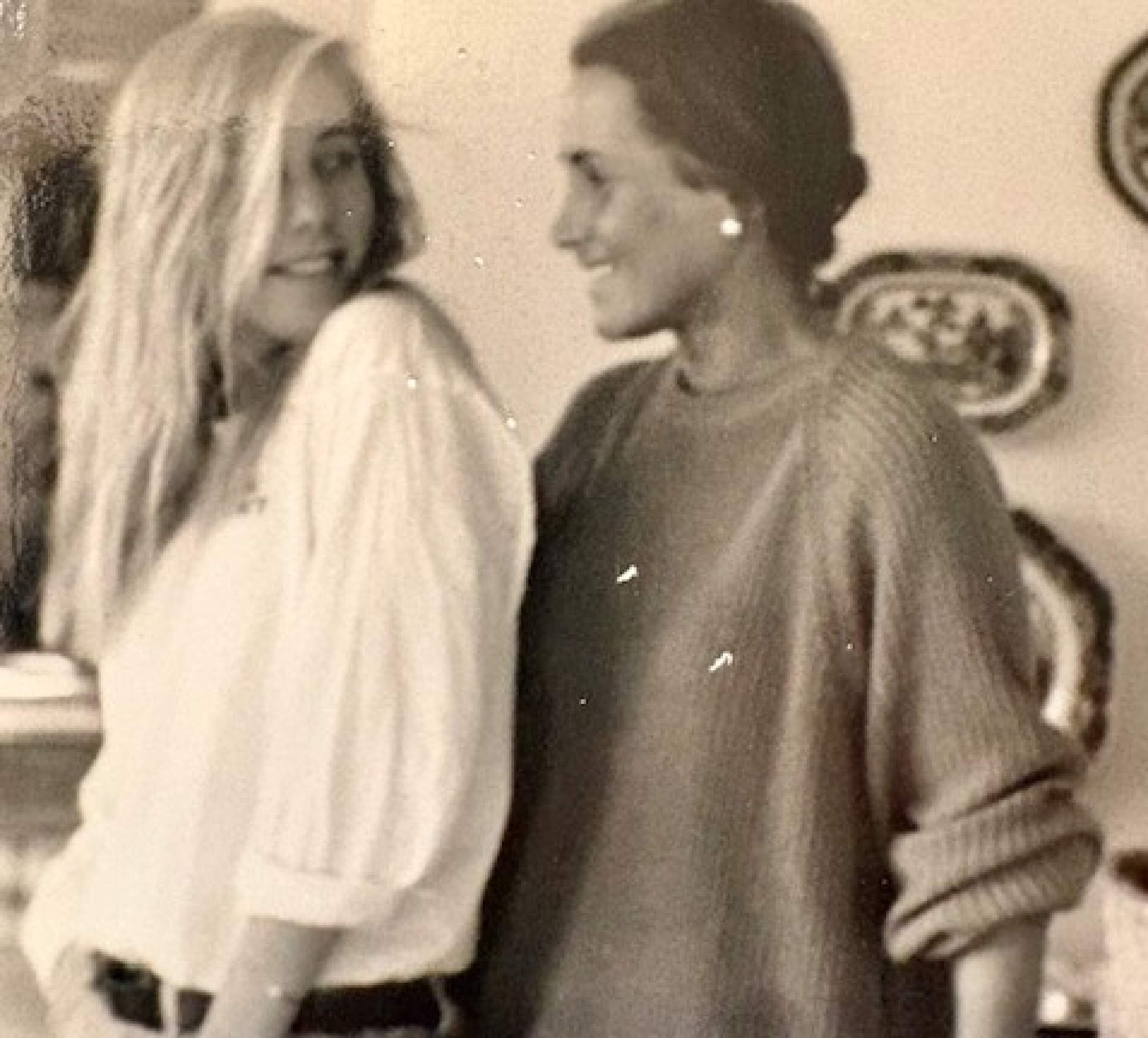 The author when she was a teenager, standing with her mother. (Courtesy Emily Franklin)