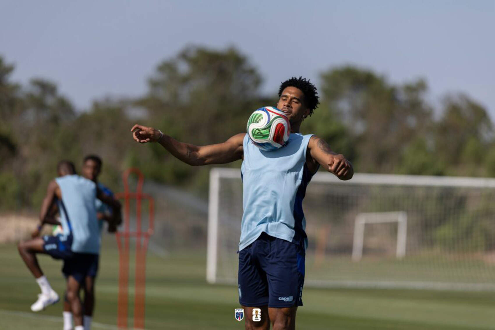 Kevin de Pina, of the Cabo Verdean National team, lived in Boston for a few years and played in a league at Ceylon Park in Dorchester before departing for professional play in Portugal. (Courtesy of Cabo Verde Soccer Federation)