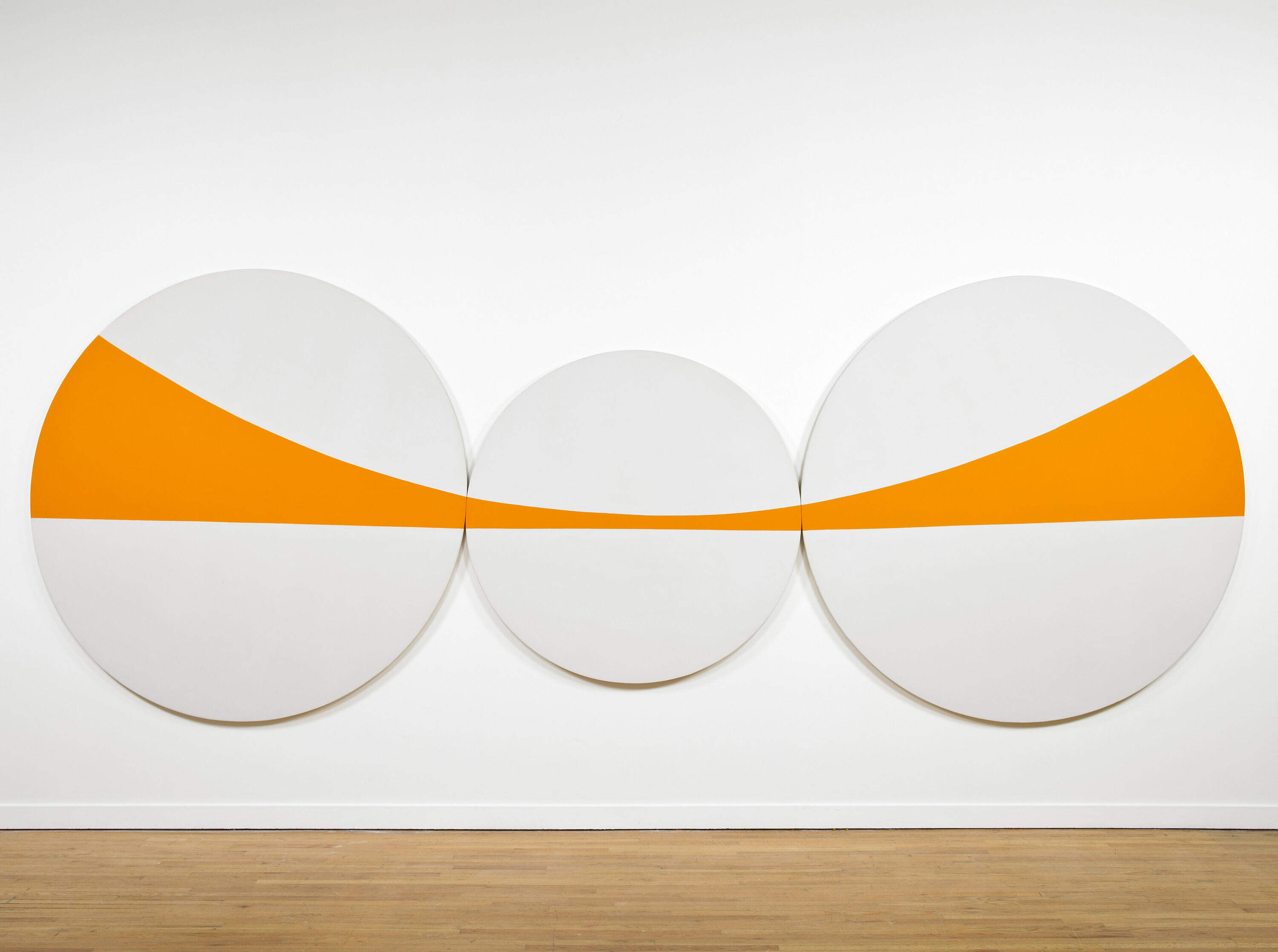 Leon Polk Smith, "George Washington Bridge #2," 1979. Acrylic on canvas. (Courtesy Charles Mayer Photography/Rose Art Museum)