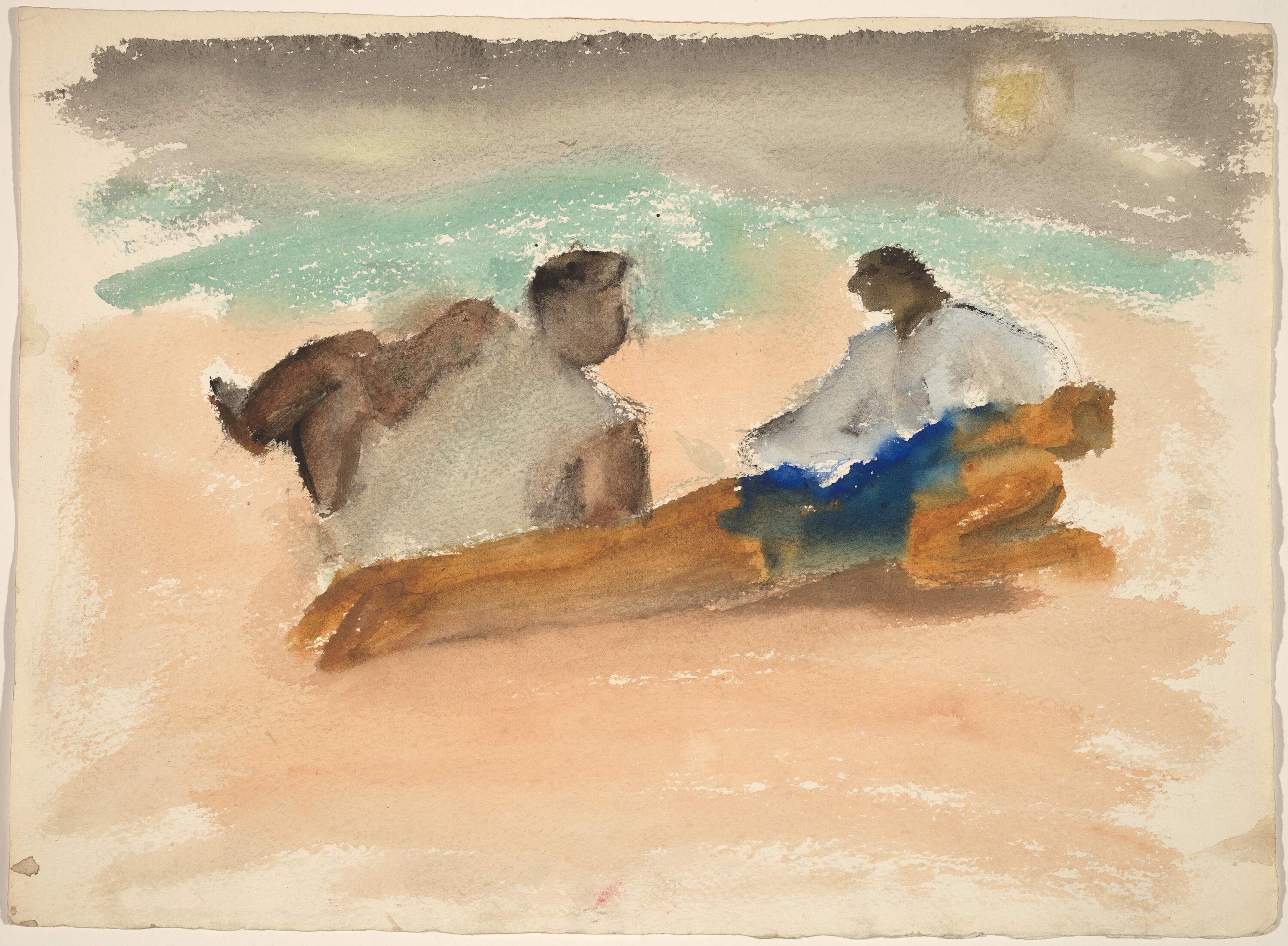 Mark Rothko, "Untitled (bathers on the beach)," 1934. (National Gallery of Art, Washington, DC. Gift of The Mark Rothko Foundation, Inc. Kate Rothko Prizel &amp; Christopher Rothko / Artists Rights Society (ARS), New York)