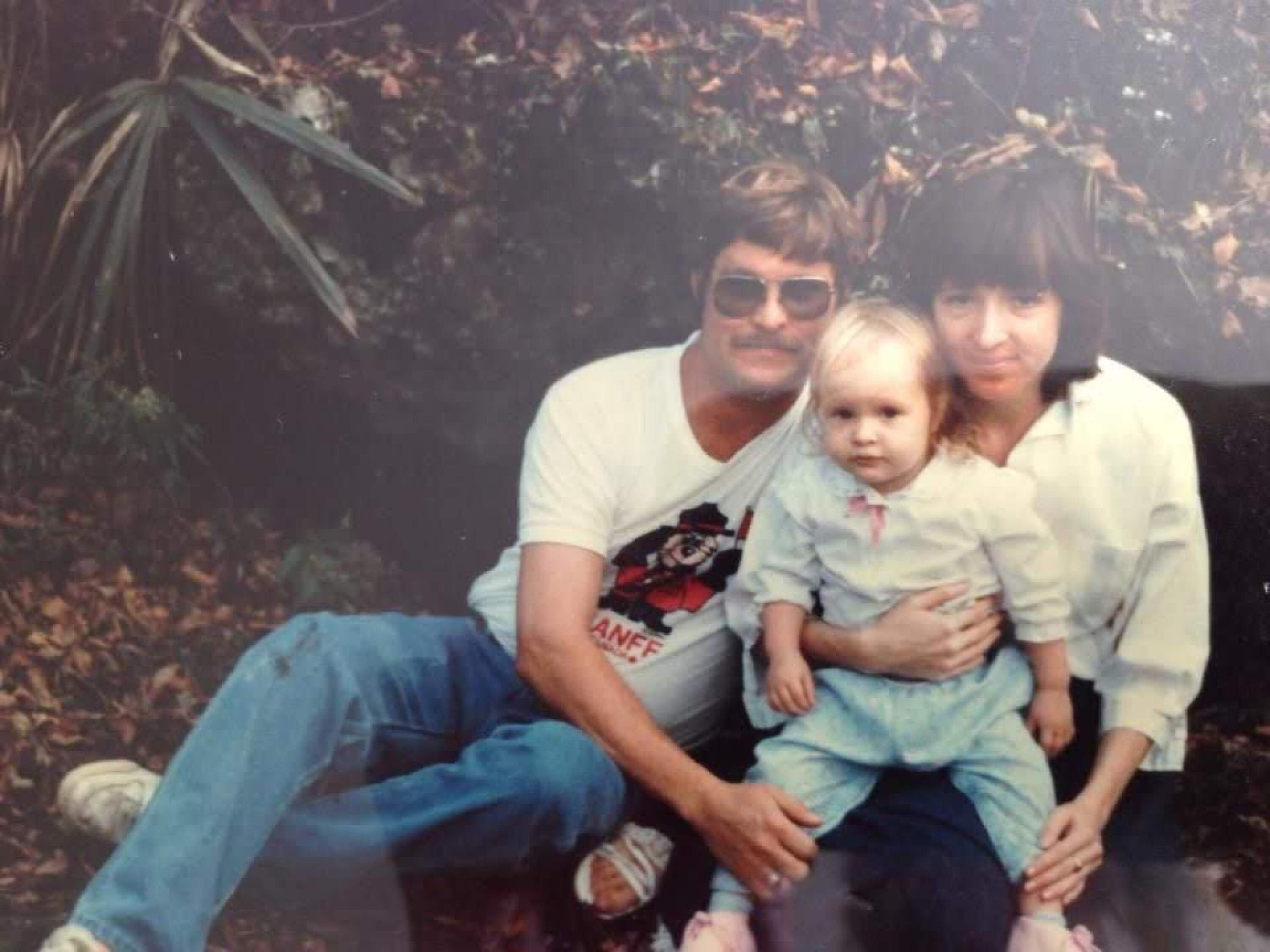 The author as a young child with her mother, Stephanie, and her father Bob, a park ranger, in Central Florida, circa 1987-88. (Courtesy Asha Dore)