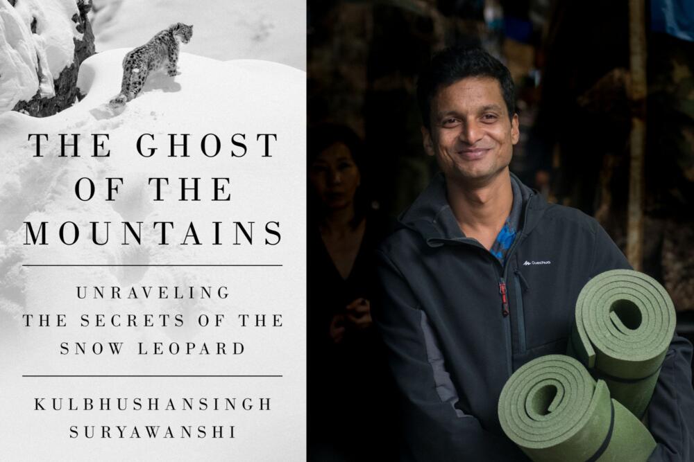 The cover of 'The Ghost of the Mountains' and author Kulbhushansingh Suryawanshi. (Courtesy of Riverhead  Books and Prasenjeet Yadav)
