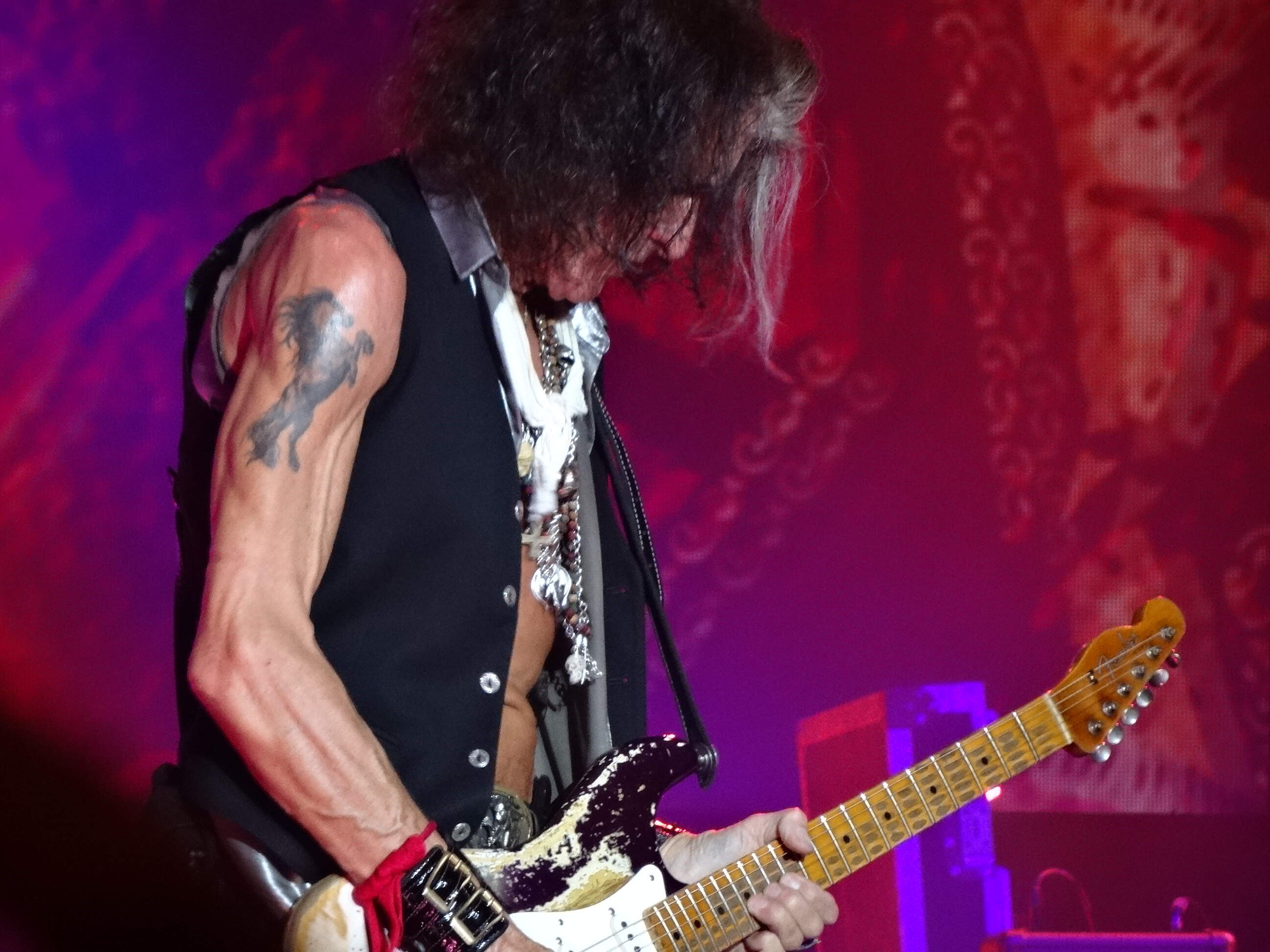 Joe Perry playing with the Hollywood Vampires in 2023. (Courtesy Roza Yarchun)