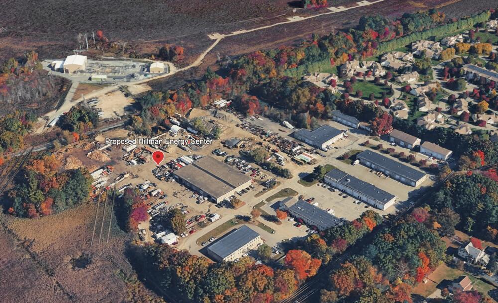 What a canceled battery project in Tewksbury says about New England's aging power grid 1 The proposed battery project in Tewksbury would have been built on a former industrial site. (Screenshot/Google Earth)