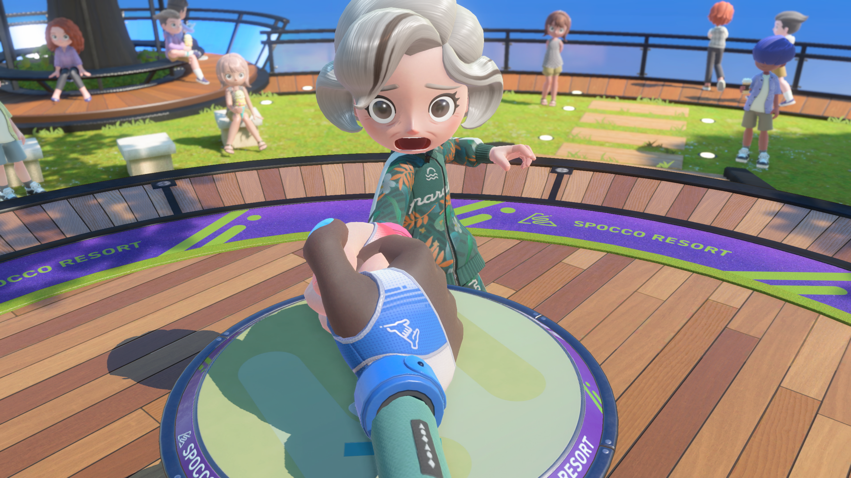 The surprisingly tactical thumb wars sport. (Courtesy of Nintendo)